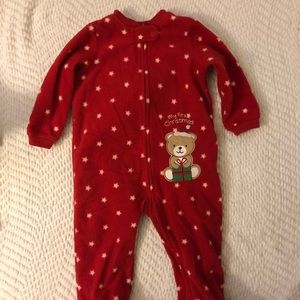 18 month “my first Christmas” footed sleeper
